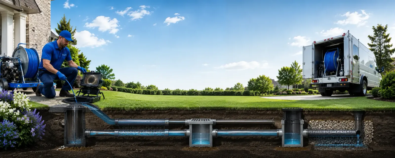 Outdoor drain cleaning information for Montezuma, IA